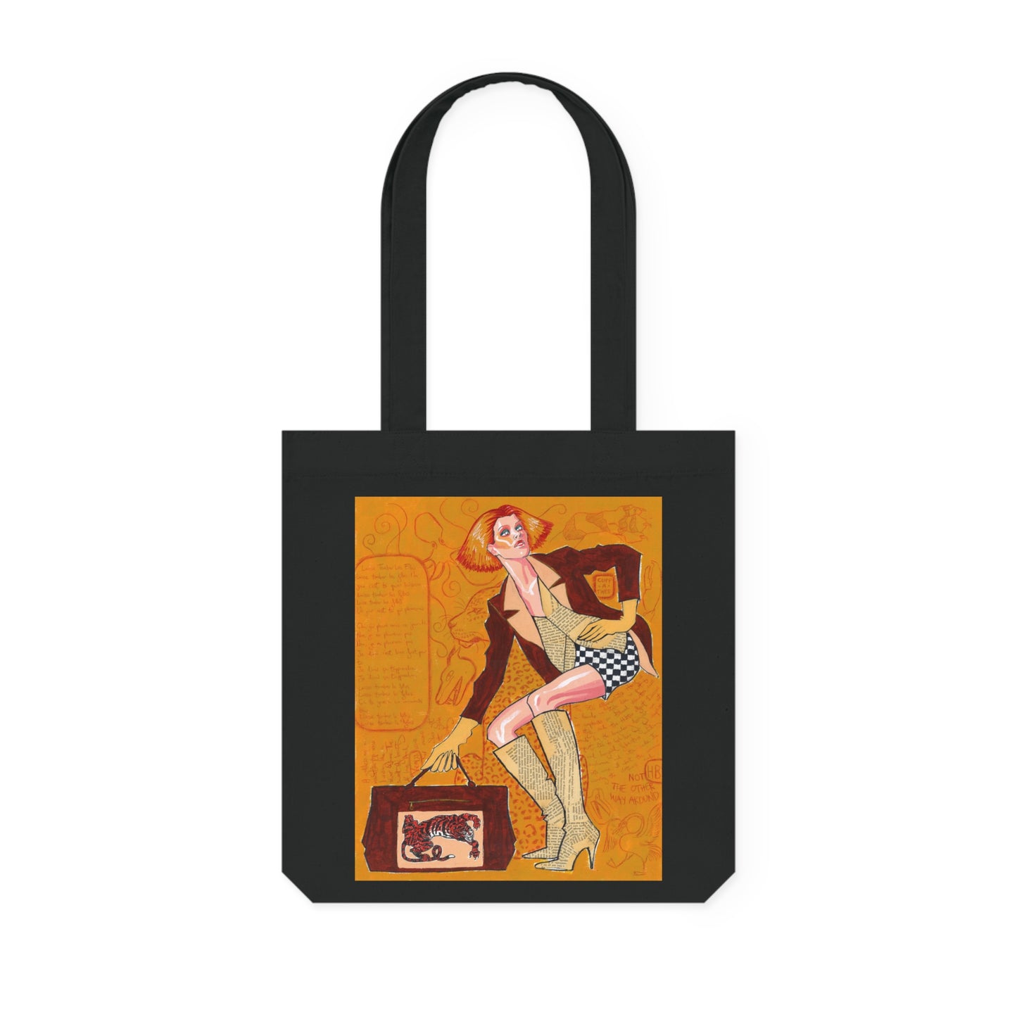 Colourful portrait - Woven Tote Bag