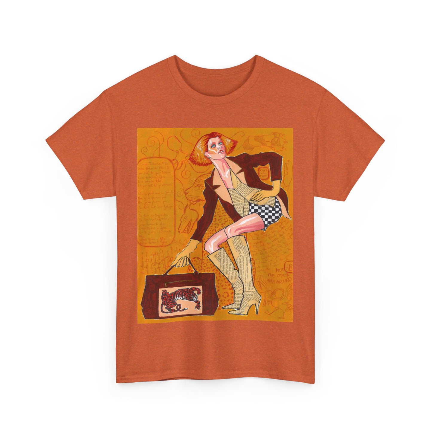 70s inspired illustration - unisex tee