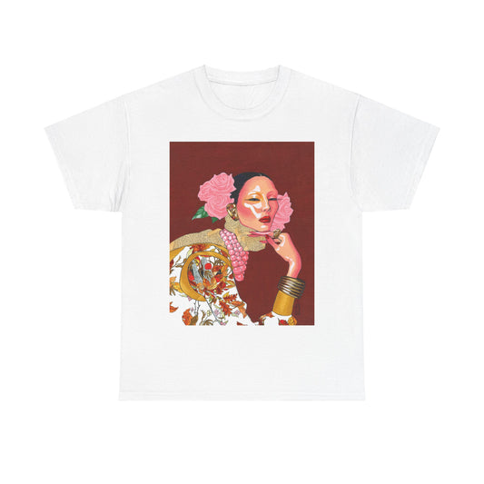 Floral glowy skinned diva - unisex tee