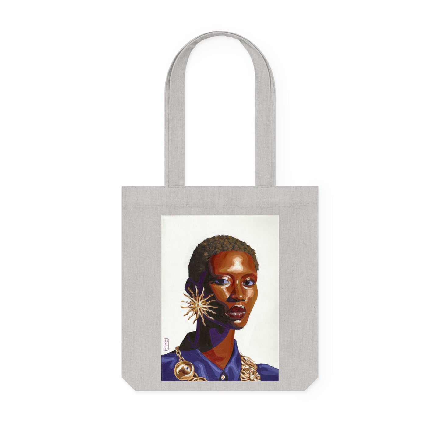 Colourful portrait - Woven Tote Bag