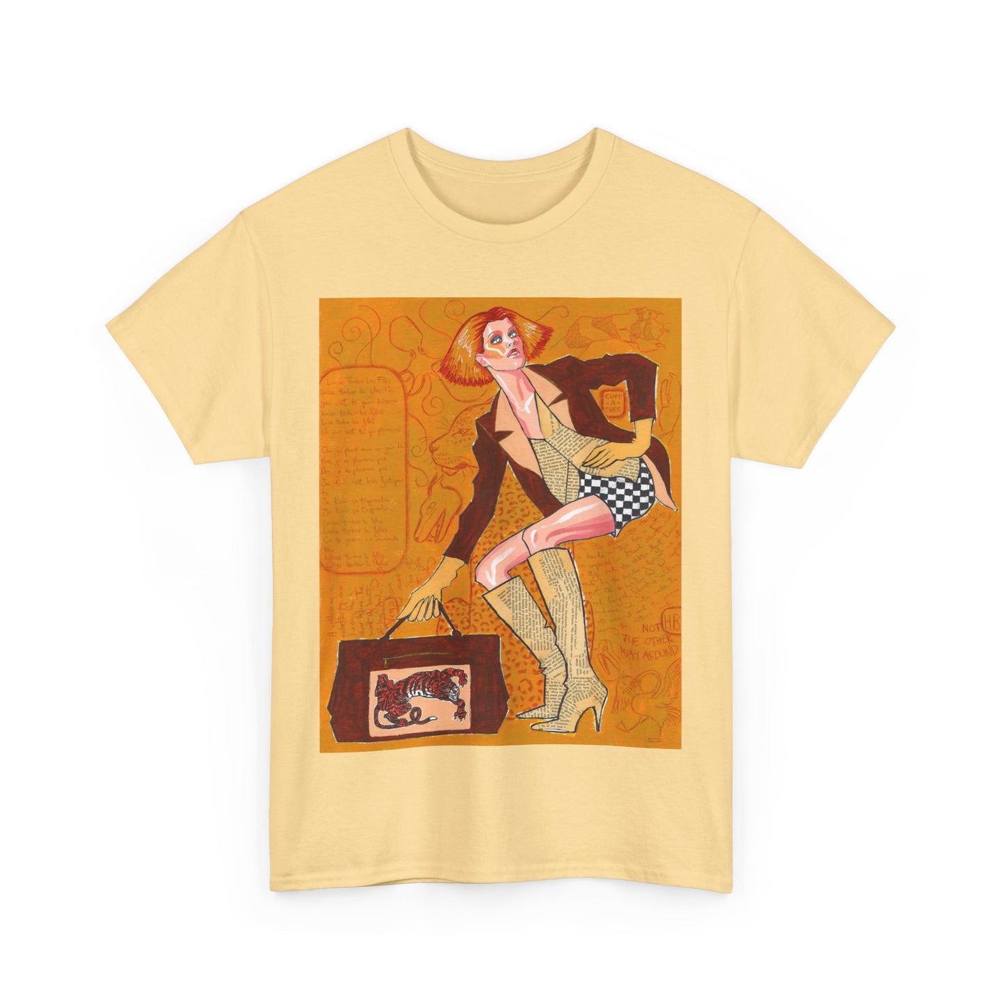 70s inspired illustration - unisex tee